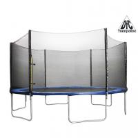 Батут DFC Trampoline Fitness 14ft наружн.сетка, синий (427см)